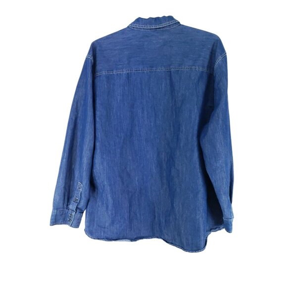Clear Water Outfitters Denim Shirt Men's Size XL Dark Wash - Picture 3 of 7
